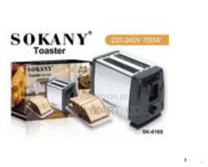 Sokany Automatic Fast Heating 2 Slice Electric Bread Toaster-Silver