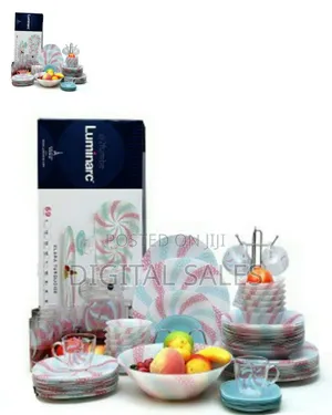 Luminarc Elara Turquoise Plate Dinner Set (69 Pcs)