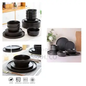 18pc Stoneware Dinnerware Sets of 6, Modern Plates