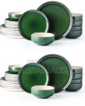 18pc Ceramic Crockery Dinnerware Sets Plates Side Plates and Bowls