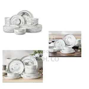 18 Piece Porcelain Chip Resistant Dinner Sets for 6 People