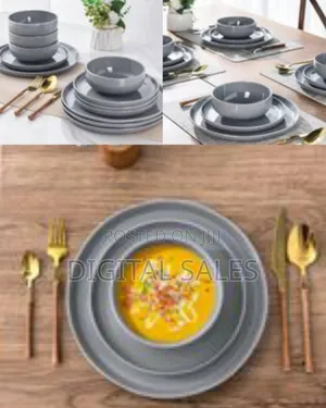 Dinnerware Sets for 6, 18 Piece Stoneware Plates and Bowls