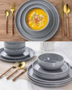 Dinnerware Sets for 6, 18 Piece Stoneware Plates and Bowls
