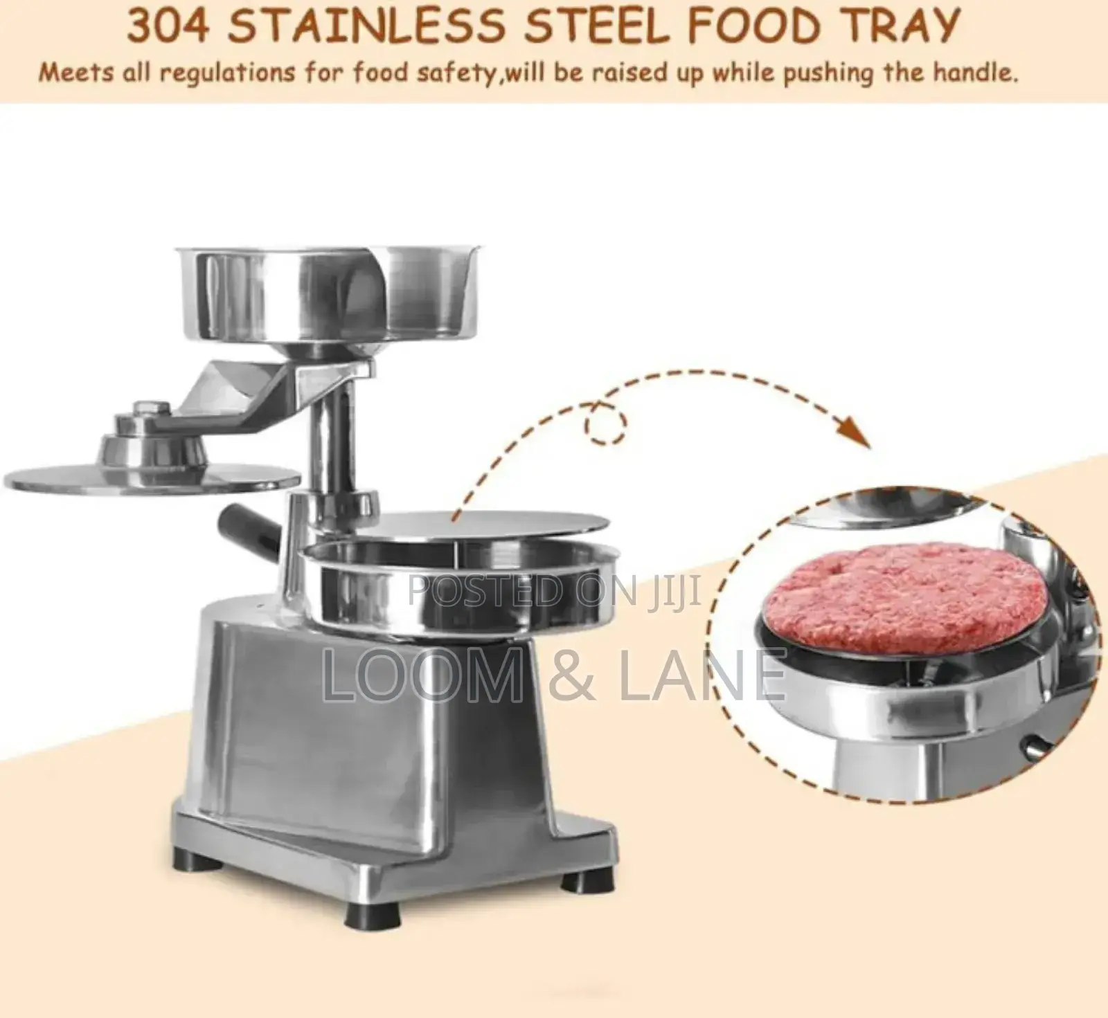 Manual Commercial Hamburger Press Machine