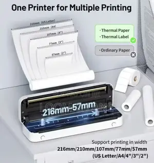 Portable Inkless Thermal Printer