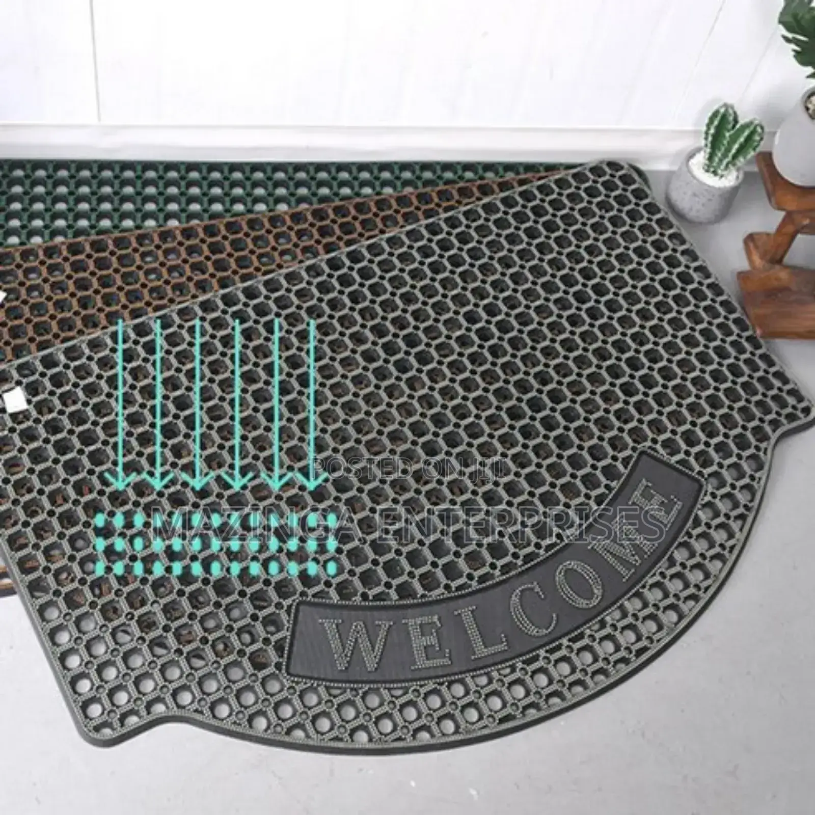 85x125cm Big Size Heavyduty Rubber Welcome Door Mat