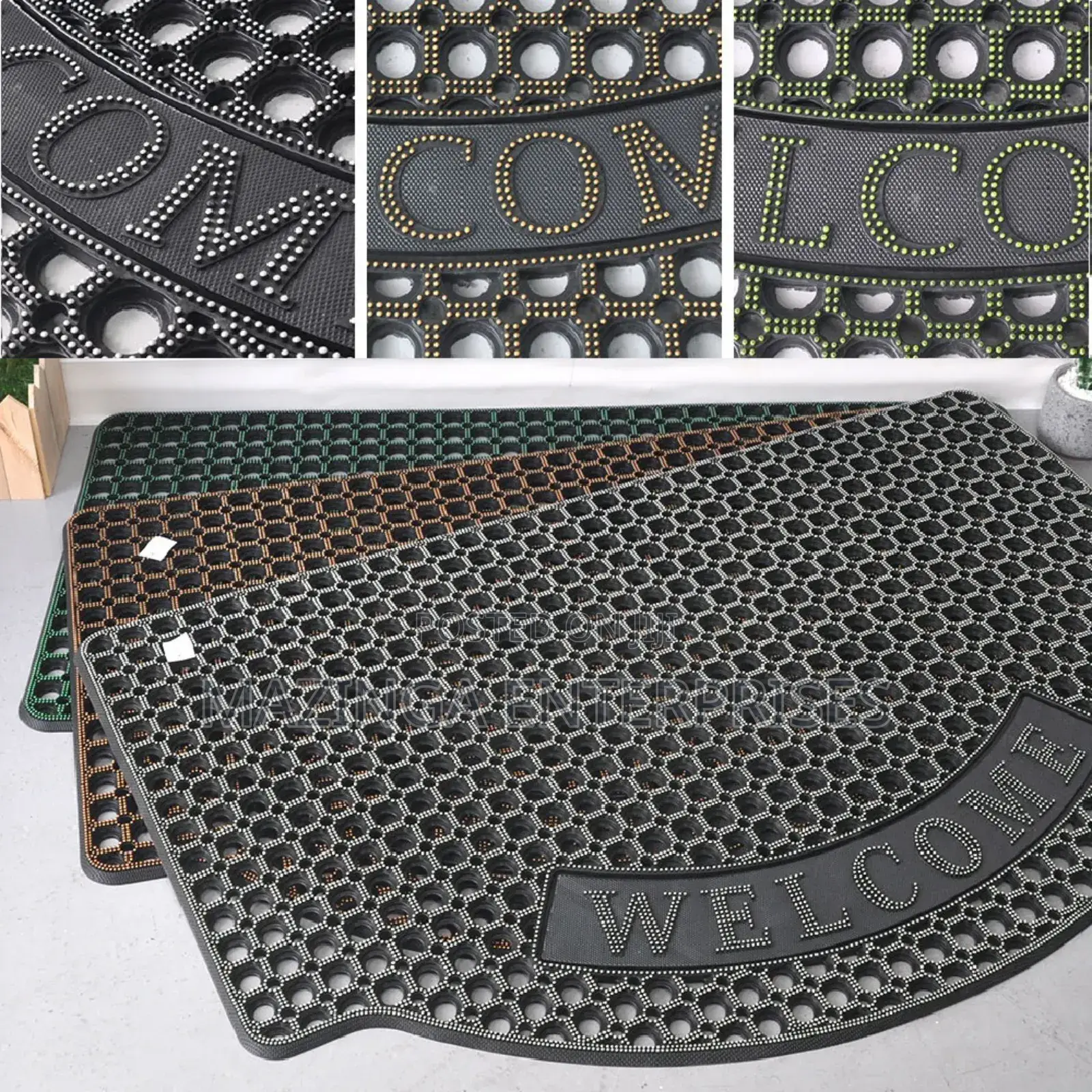 85x125cm Big Size Heavyduty Rubber Welcome Door Mat