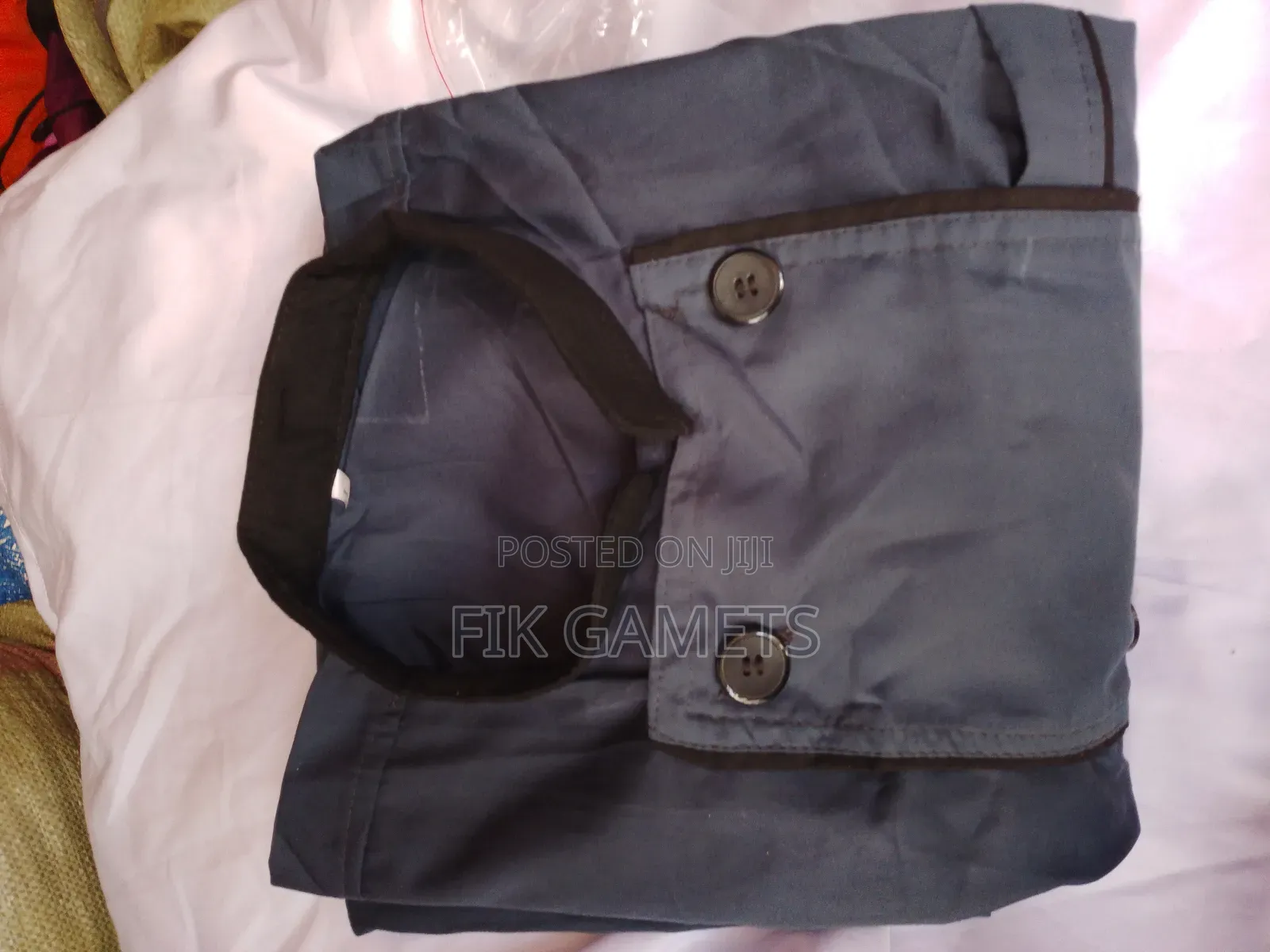 Chefs Coats Grey With Black Color
