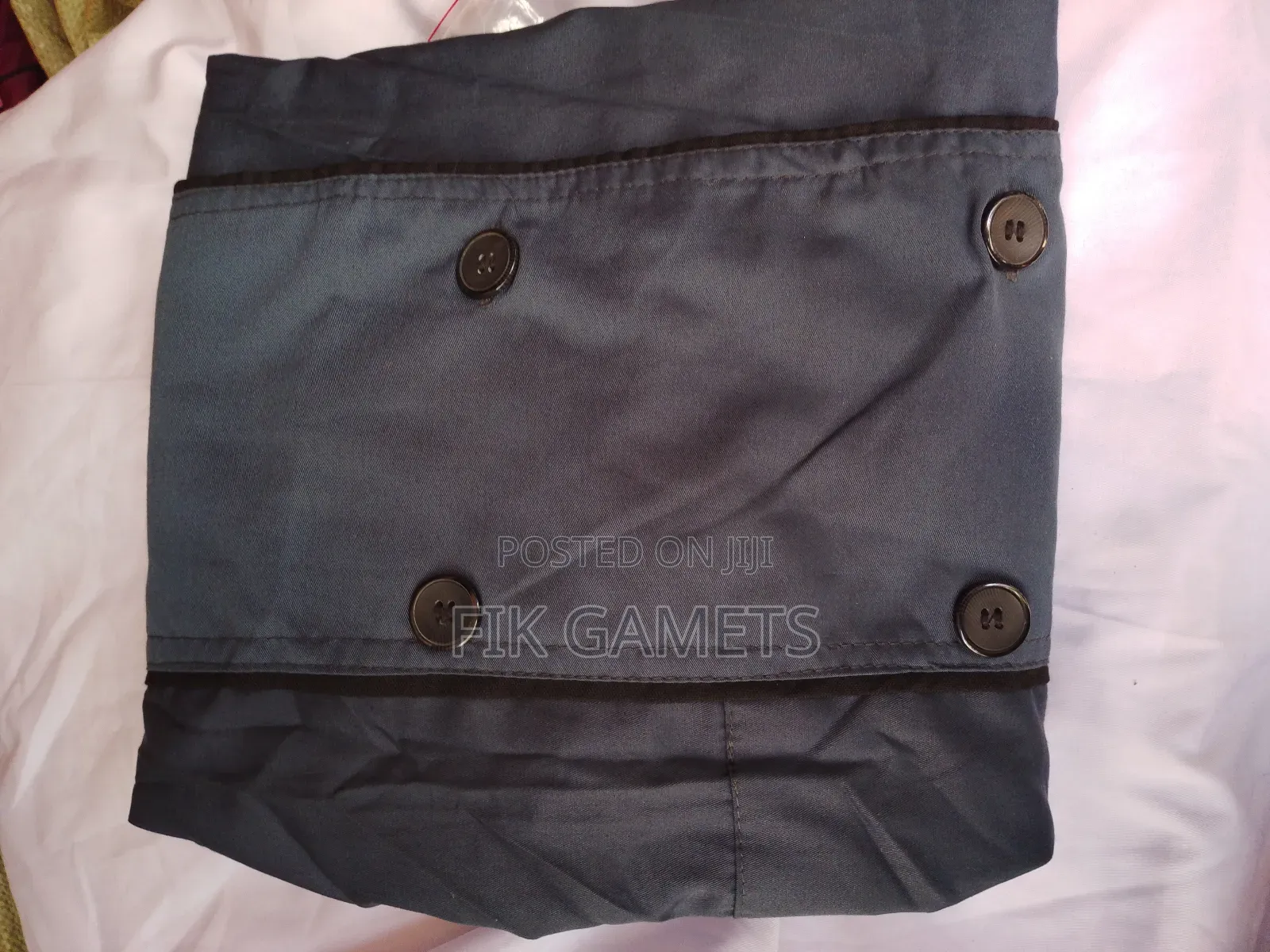Chefs Coats Grey With Black Color