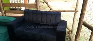 Sofa Seat in Black Color/Double Sitter Sofa