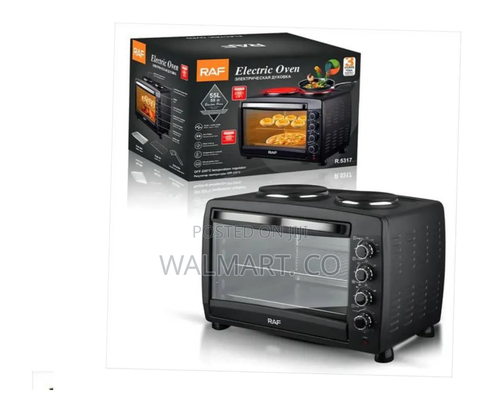 Raf 55 Litre Electric Oven With Stainless Steel Tray