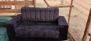 Black Two Sitter Sofa Seat