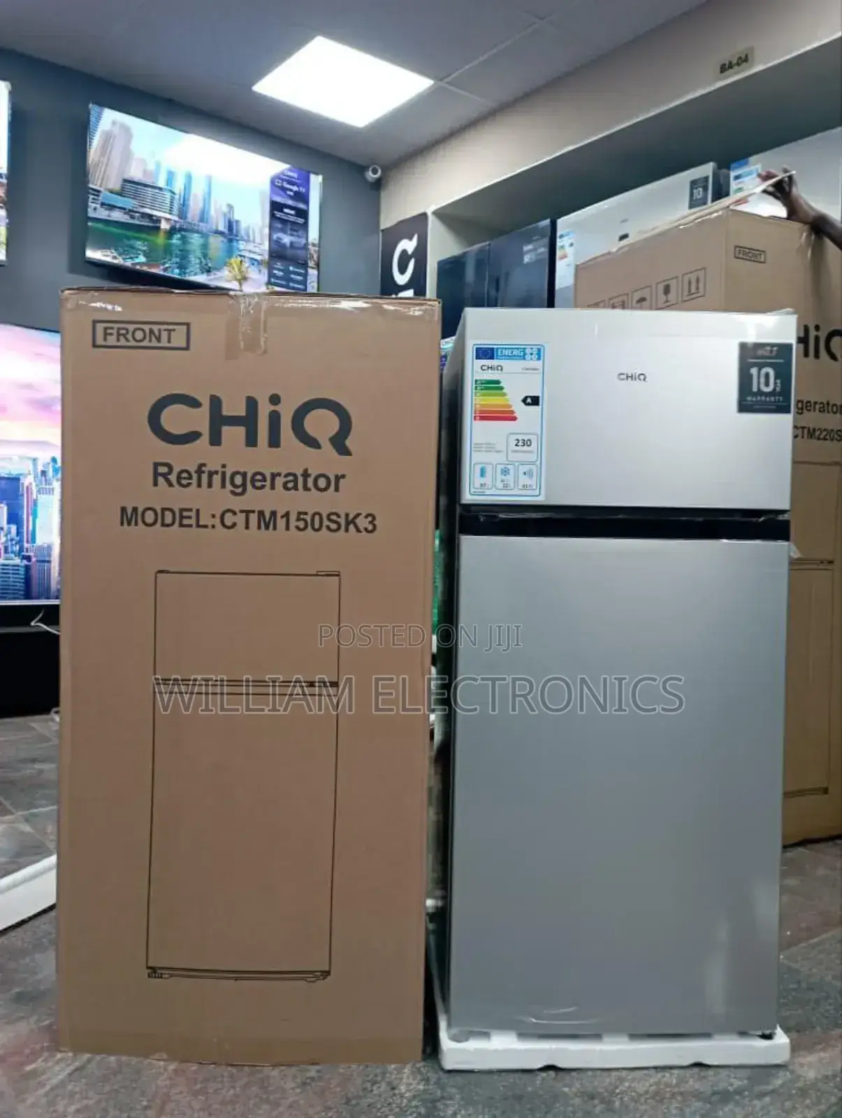 Chiq 150litres Double Door Refrigerator/Chiq Double Door Fridge