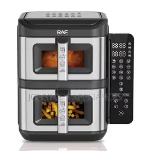 Raf Dual Basket Digital Air Fryer – 12l Capacity