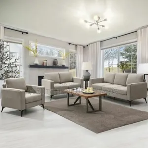 6 Seater Sofa Set With Metallic Stands