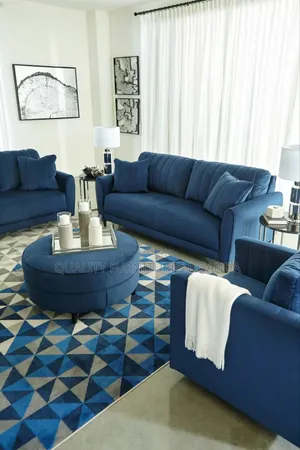 6 Seater Fibre Blue Giant Sofa Set