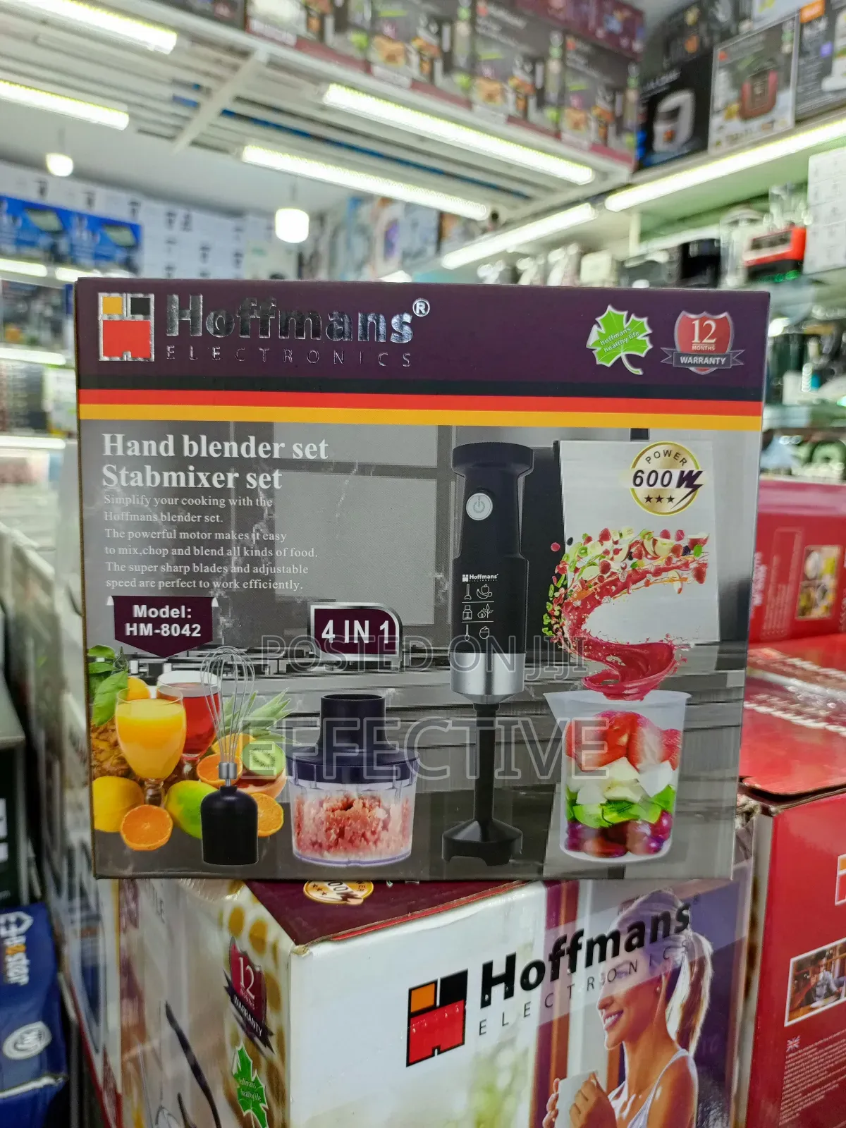 4-in-1 Hand Blender Set, Model Hm-8042.