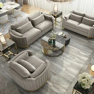 6 Seater Curved Pazzlled Sofa Set