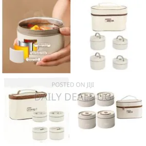 4 Piece Portable Insulated Lunch Boxes Containers With Tableware