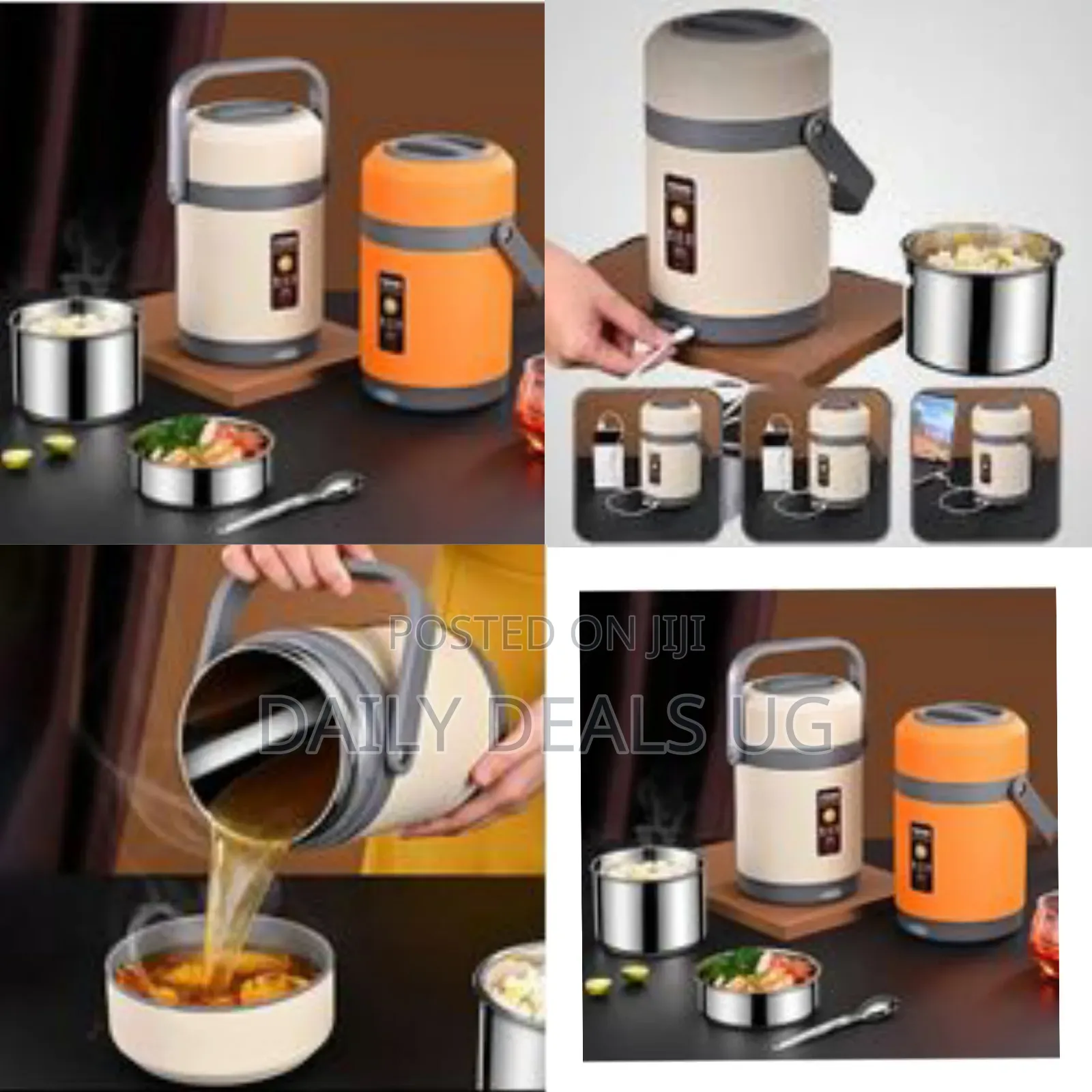 2 Litre Insulated Lunch Box Warmer Heat Boxes Heating Lunch Box Usb