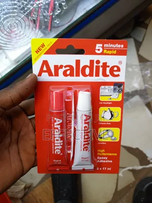 Araldite 5 Minutes Rapid, a High-Performance, Two-Part Epoxy Adhesive.