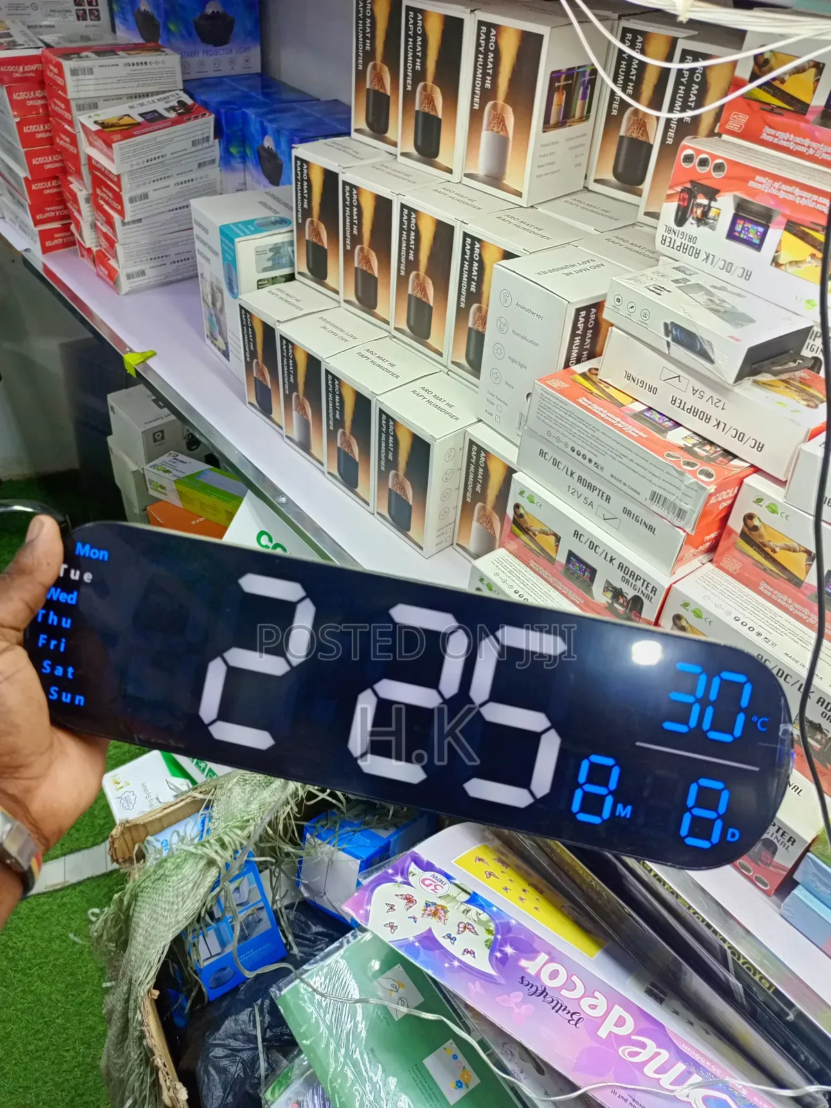 Digital Wall Clock With Remote Control 13.7’’,