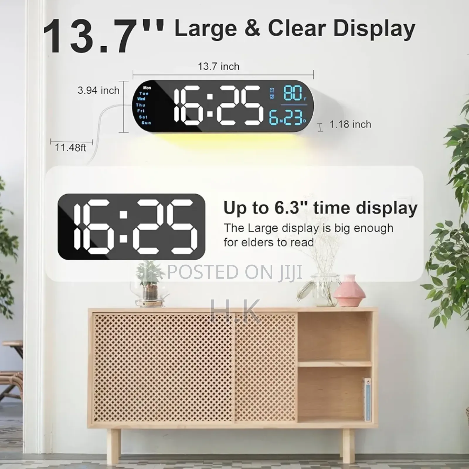 Digital Wall Clock