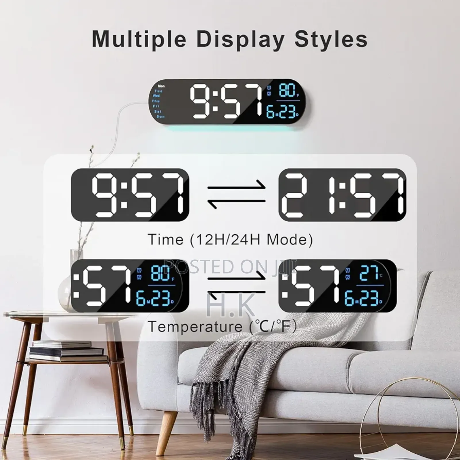 Digital Wall Clock