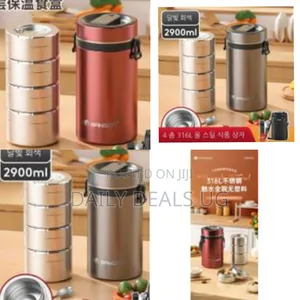 2900ml 4 Layers Lunchbox Food Storage Containers Bento Box Stainless