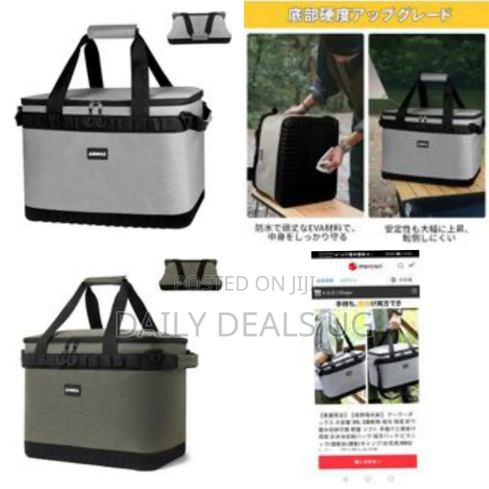 Insulated 2-Layer Lunch Box Bag Leak-Proof Fresh-Keeping Picnic Food