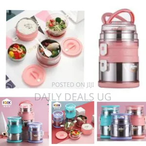 2.1l Preservation Food Lunch Box Container Flask With Spoon and Fork