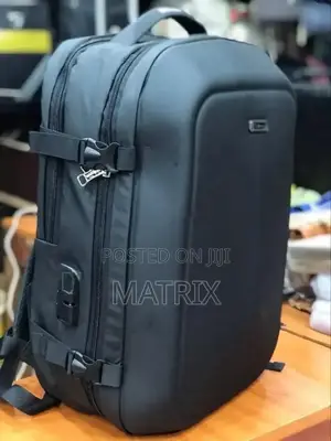 Black Anti-Theft Laptop Backpack