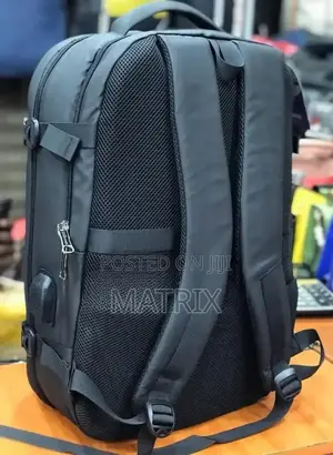 Black Anti-Theft Laptop Backpack