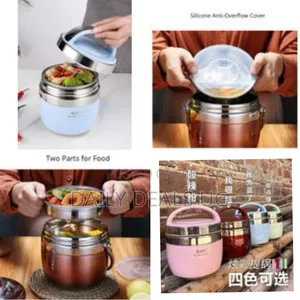 1.5l Stainless Steel Food Thermos 12-24 Hours Vacuum Lunch Box Thermo