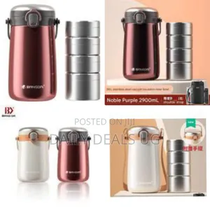 Portable 2900ml 4 Layers Lunch Box Food Storage Containers Bento Box
