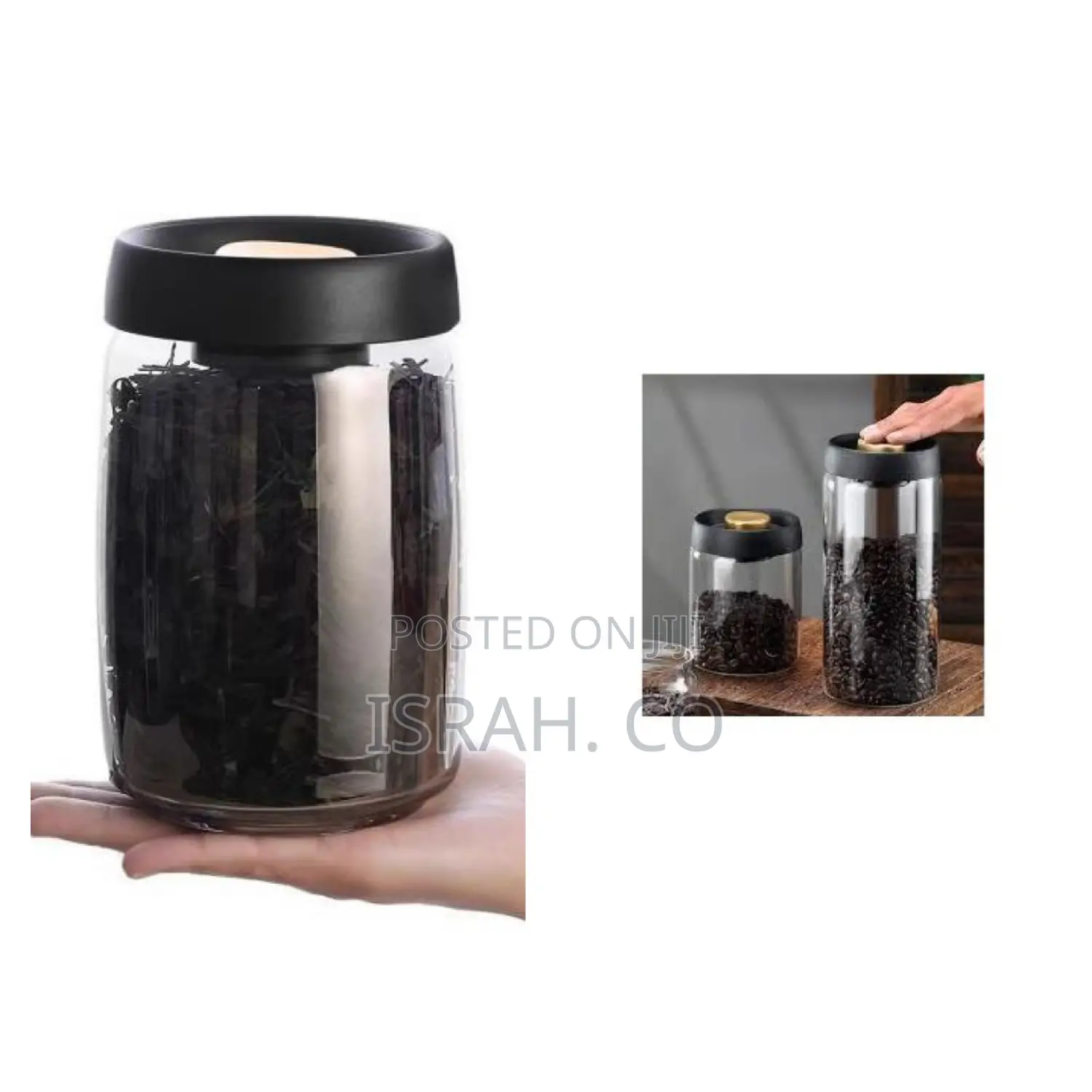 Glass Food Storage Canisters, Moisture Proof Air Extraction