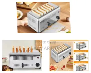 6 Slice Bread Toaster Stainless Steel 1680w,110v