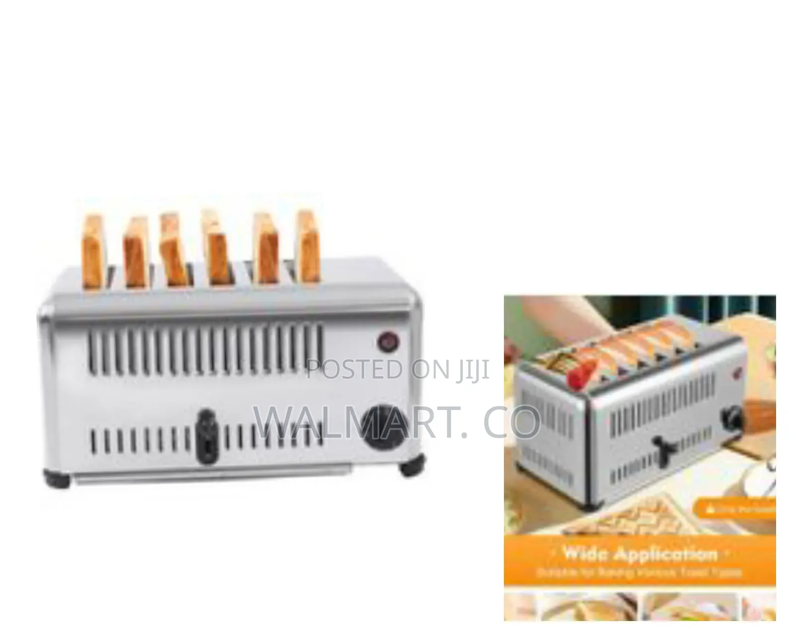 6 Slice Bread Toaster Stainless Steel 1680w,110v