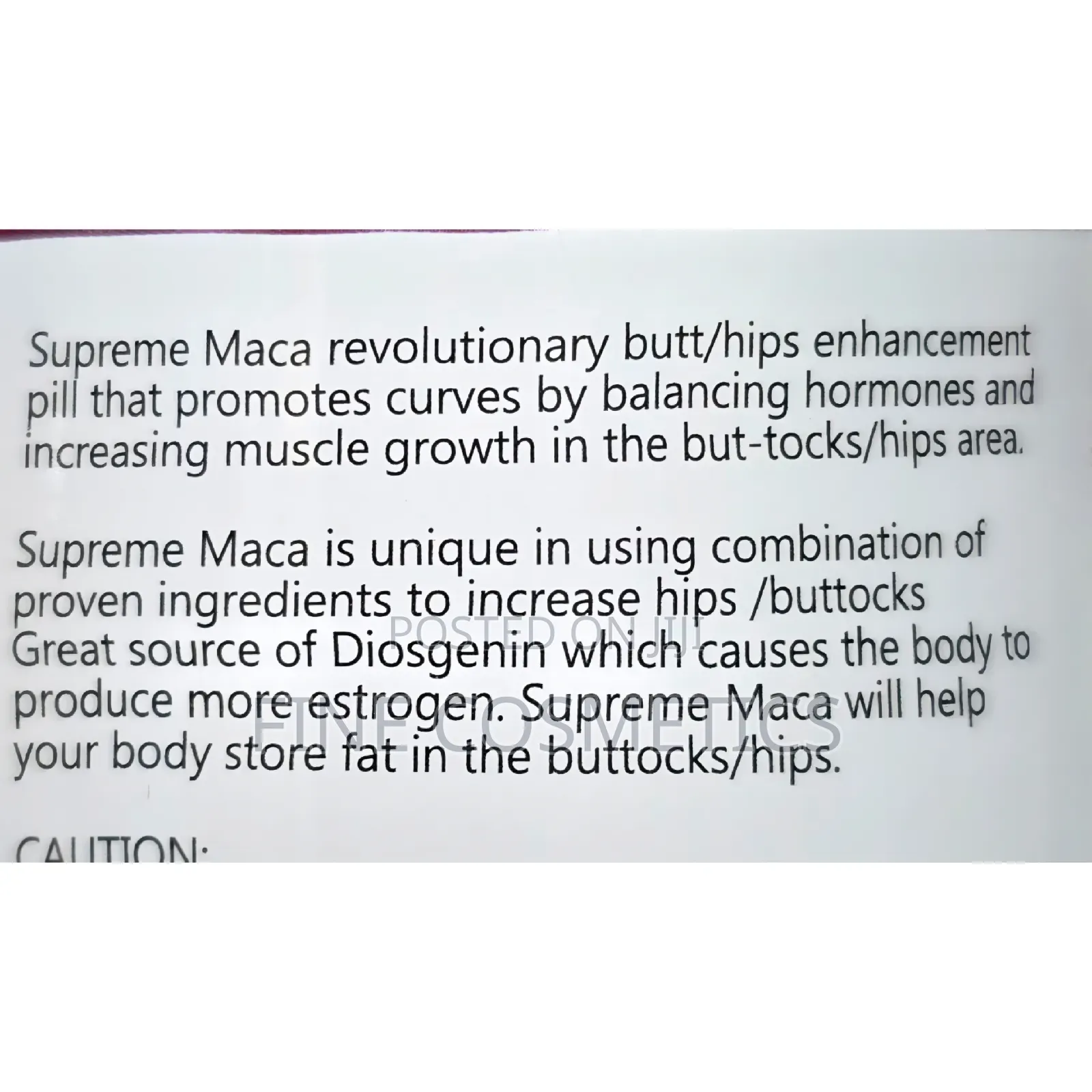 Extreme Curve Maca Plus Pills | For Hips + Butt Enlargement