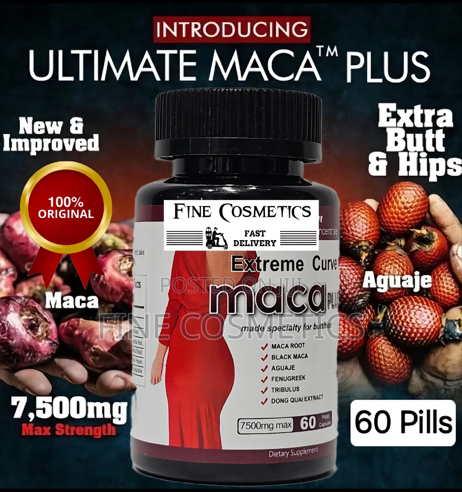 Extreme Curve Maca Plus Pills | For Hips + Butt Enlargement