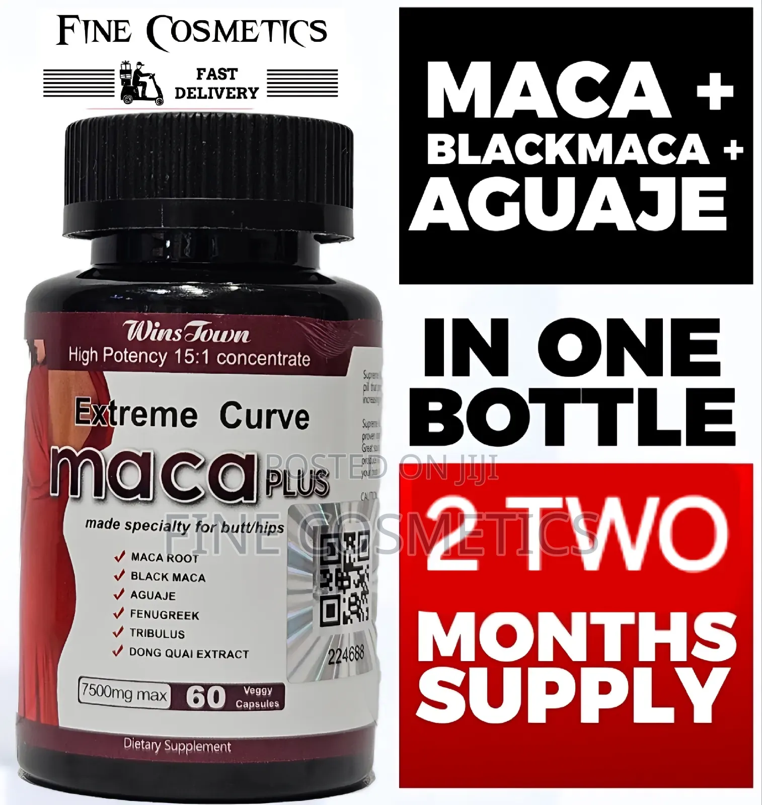 Extreme Curve Maca Plus Pills | For Hips + Butt Enlargement