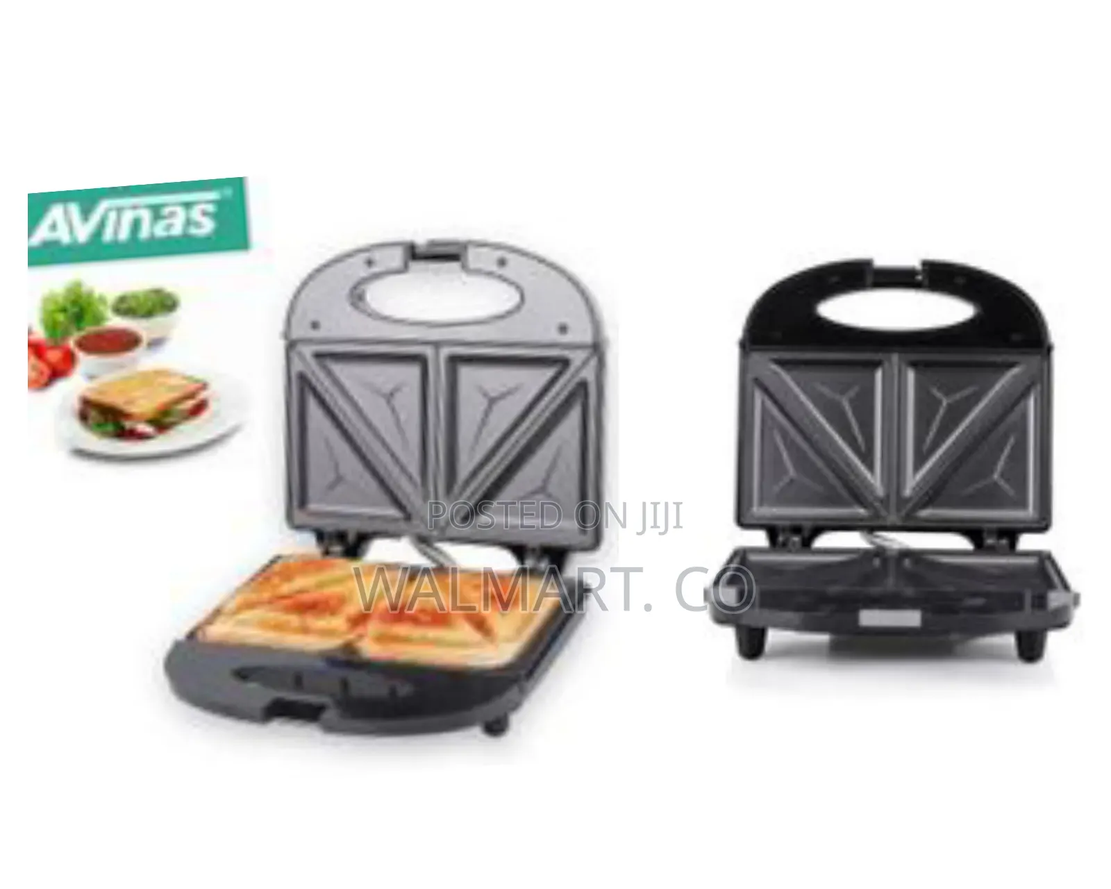 Avinas 2 Slice Sandwich Maker Non Stick Bread Toaster