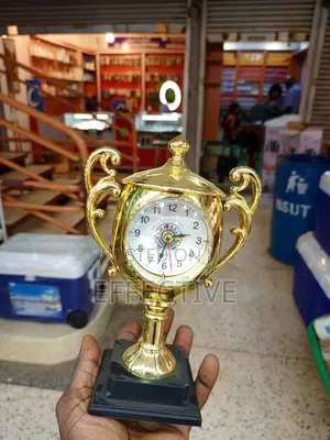 Trophy-Style Table Clock