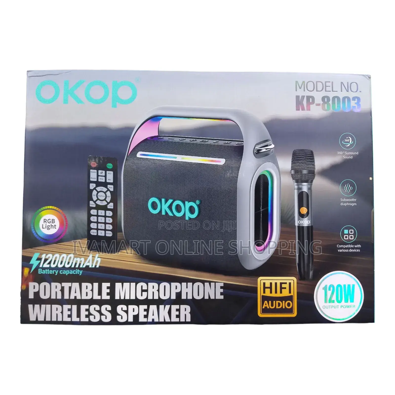 Okop Portable Microphone Wireless Speaker