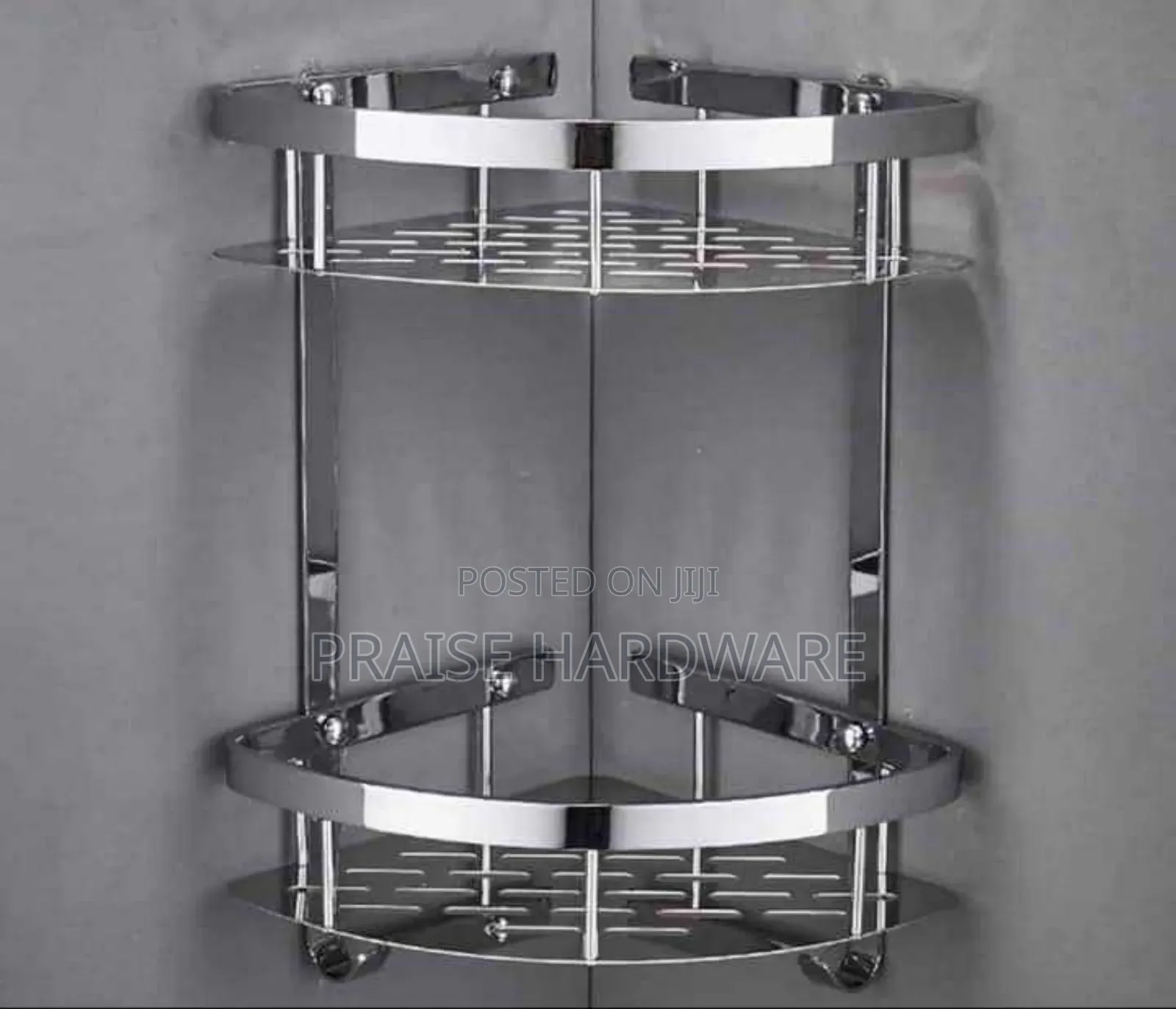 Silver Corner Shelf