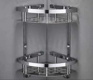 Silver Corner Shelf