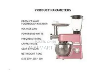 Boma 5 in 1 6 Litres Stand Mixer With 1600watts