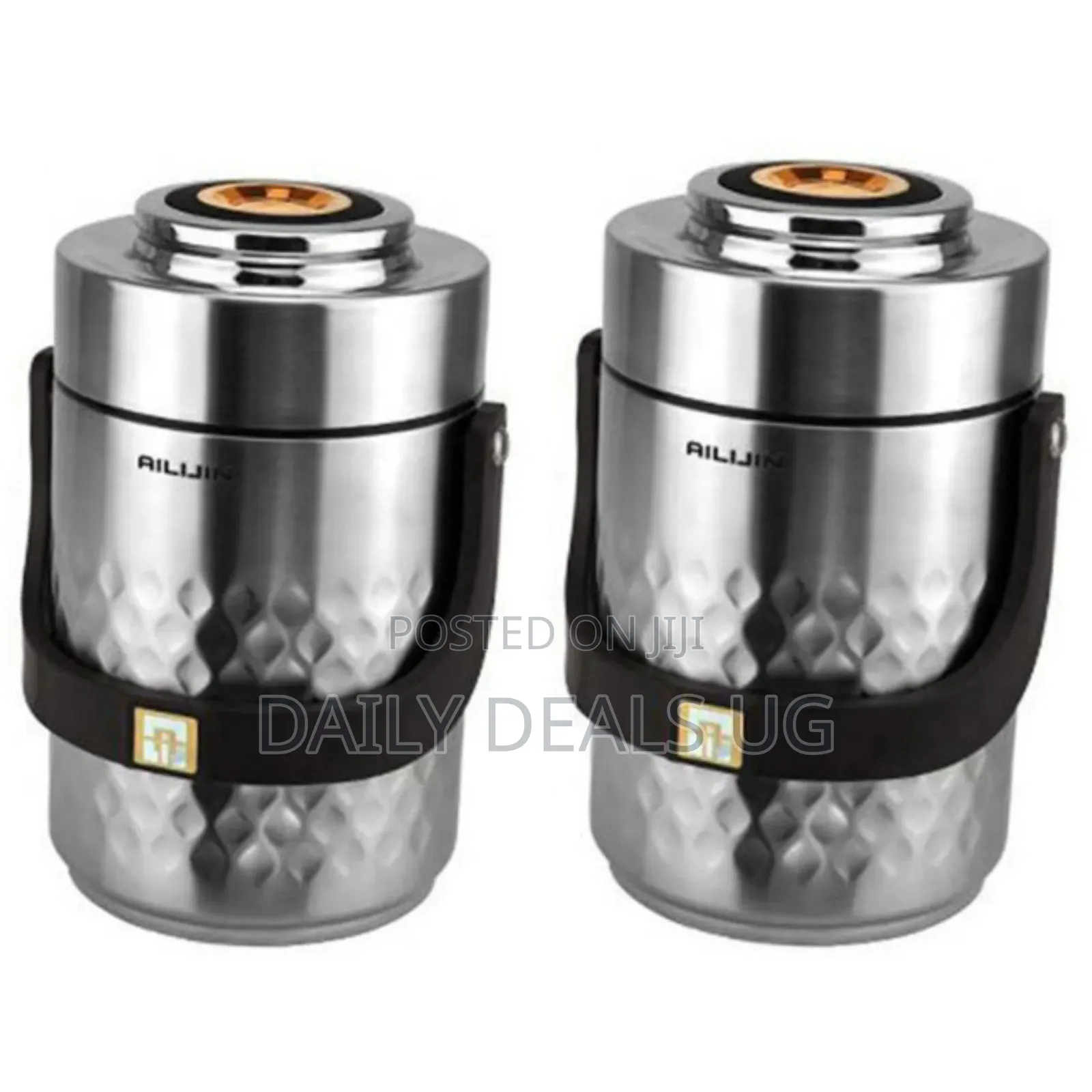 Steel Food Flask,Lunch Box 2.5litres - Silver