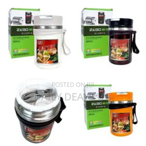 0.6l Steel Food Flask Lunch Box Storage Container-Multi-Colours