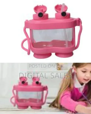 Binoculars Water Bottle Twin Drinking Mode - Straw and Sipper Funky